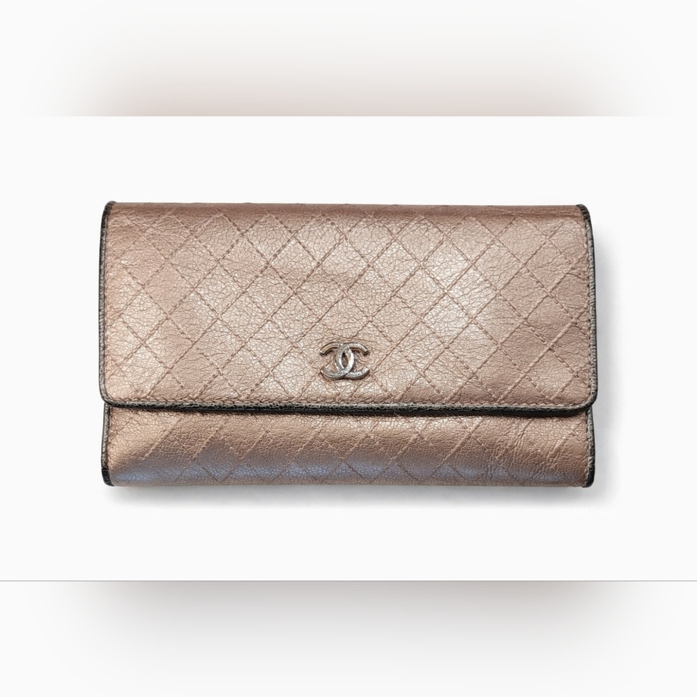 Chanel Champagne/Rose Wallet | Mixed Metal | Excellent Condition